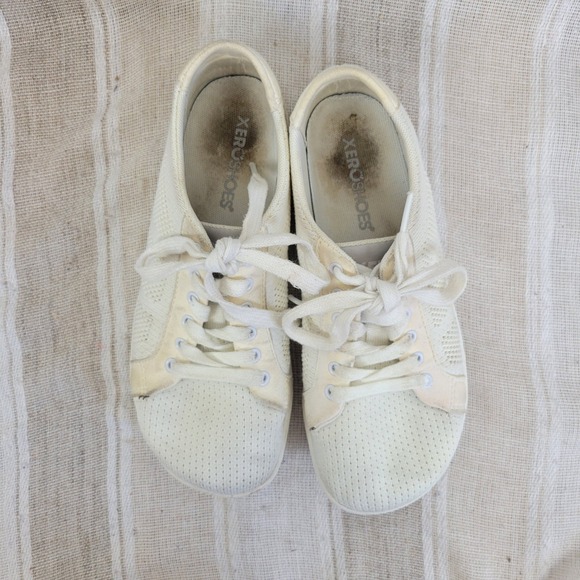 Xero Shoes Dillon Sneakers Lace Up Tennis Shoes White Size 6 Barefoot - Picture 2 of 8